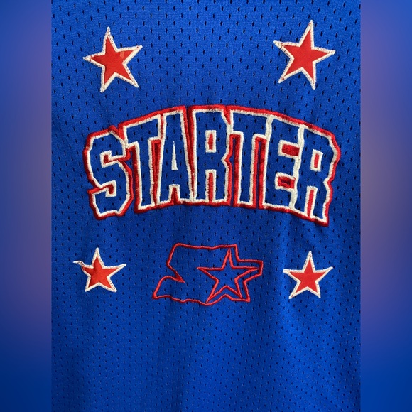 Vintage 1990s Starter Polyester Tank Top Sports Jersey Size Small - Picture 3 of 6